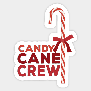 Candy Cane Crew Sticker